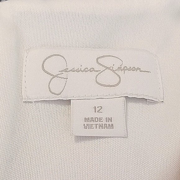 Jessica Simpson "Baroque Design" Lace Look Dress in Size 12 (NWT) - Picture 7 of 10